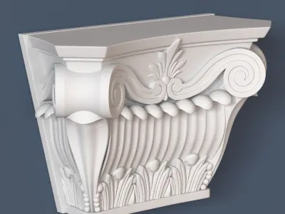 Pilaster Capital 3D model