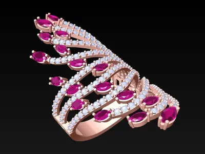 Diamond Ring - Womens Rings - N6366 3D print model