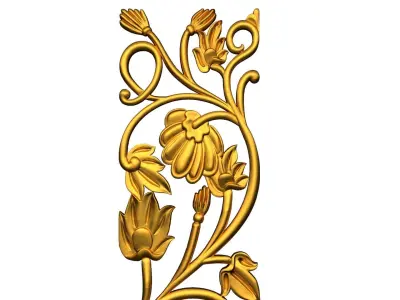 Classic decor ornament v-3D model 60 3D model
