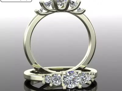 Band Ring 3D print model