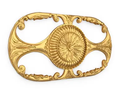 Classic carved decor ornament 395  3D model