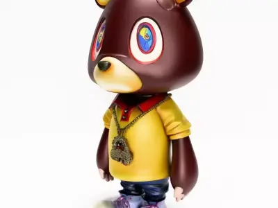  Dropout Graduation Kanye Bear Takashi Murakami toy 3D print model