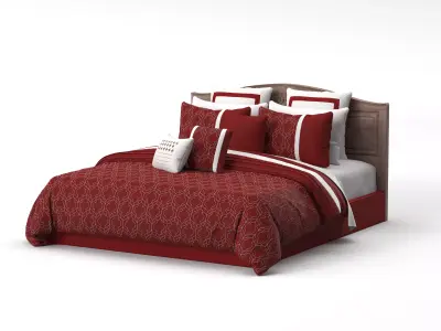 Bed With Pillow 3D model