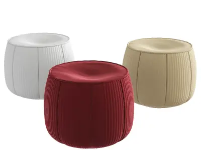Paola Lenti Round Pouf Play B28A ottoman 3D model