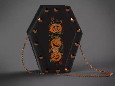  Coffin purse-Halloween Free 3D model