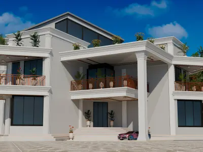 Exterior Villa 3D model