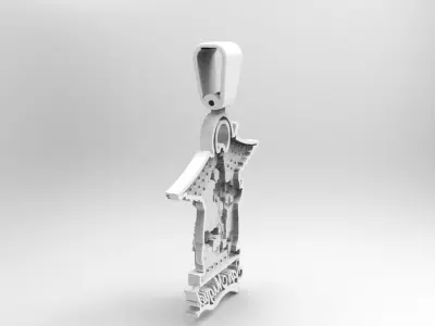 san miguel arcangel 3D print model