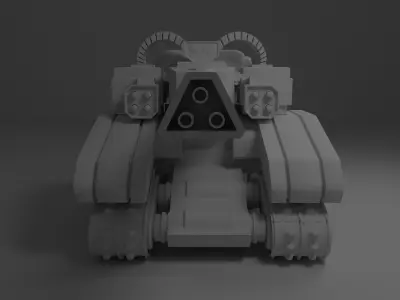 torreta tanke  Free 3D model