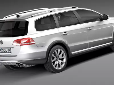 Volkswagen Passat Alltrack 2013 3D model