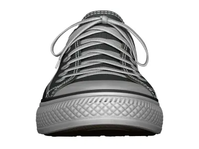 Converse Taylor All Star Shoes High Poly 3D model