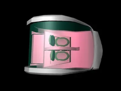 Golf Cart 3D Model in Autodesk Maya Low-poly 3D model