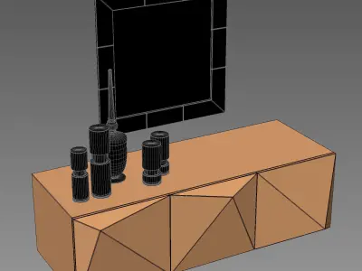 Cattelan Italia Kayak sideboard by Andrea Lucatello 3D model