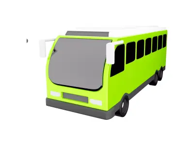 3d  Electric bus icon 3D model