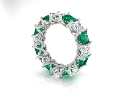 Ring M113 The luxury female ring with gems wedding Size 7 5 USA 3D print model