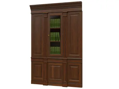 Built-in bookcase 500 3D model