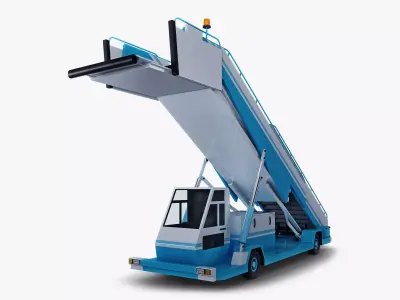 Passenger Boarding Stairs Car v 1 3D model
