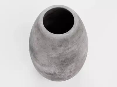 -Concrete Flower Pot- 3D model