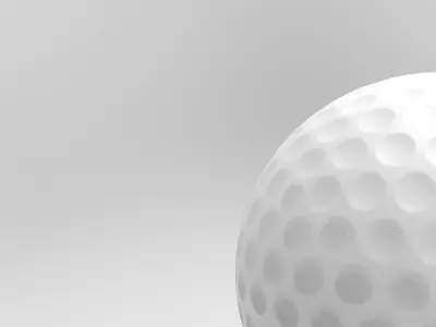 Golf Ball Low-poly 3D model