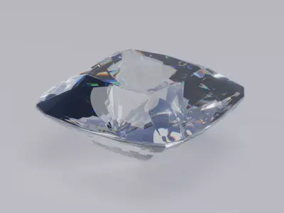 Cushion Diamond Ideal Cut 3D model