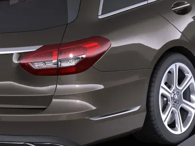 Mercedes Benz C Class W205 2017 estate VRAY 3D model