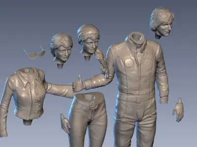 James Hunt and Suzy Miller 3D print model