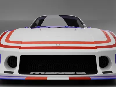 Mazda RX7 Low-poly 3D model