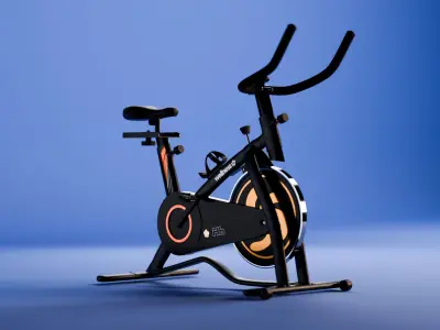 exercise bike 3D model