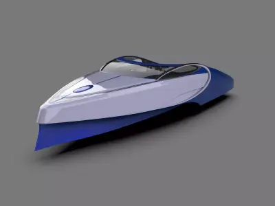 Bugatti Niniette 66 Luxury Yacht by Bugatti 3D model