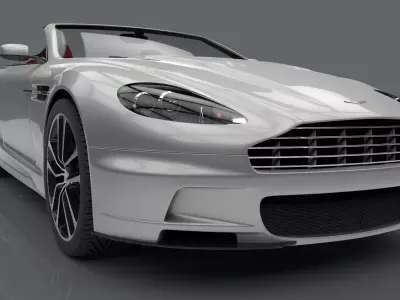 Aston Martin  3ds Max 3D Model with Renders 3D model