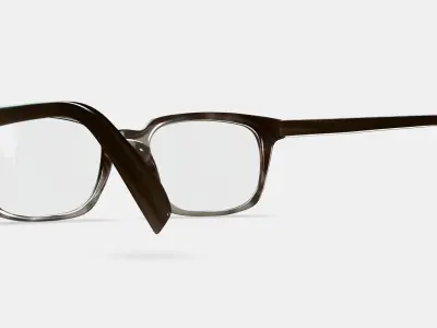 Mullins Eyeglasses in Greystone 3D model
