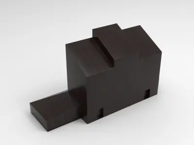 Wood House Low-poly 3D model