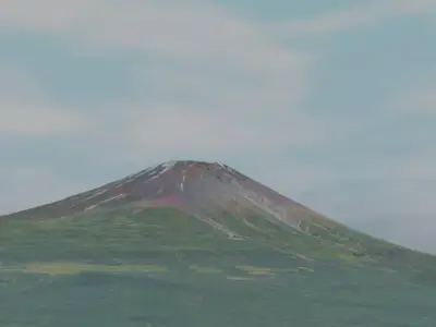 Mount Fuji Free low-poly 3D model