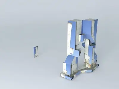 Escultura Cubist Free 3D model