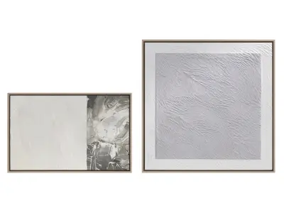 Abstract Painting Frame Set 08 3D model