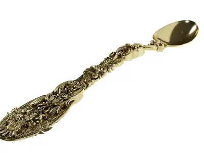 Royal Gold Premium Elite Teaspoon 3D model