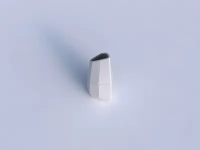 Vase tipped triangle with huge plates 3D print model