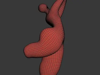 Sculpture playful mood 3D model