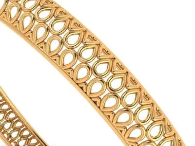Turkey Gold Bangle Bracelet  3D print model