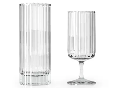 Glass set by Richard Brendon  3D model