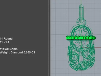 Baby Shoe Charm Necklace  3D print model