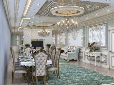 Hall classic 3D model