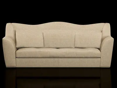 contemporary fabric sofa 3D model