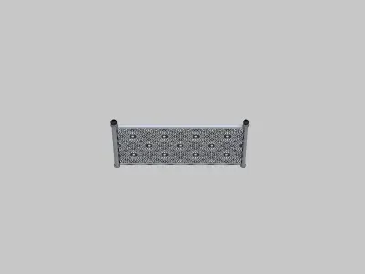 Iron wall 3D model