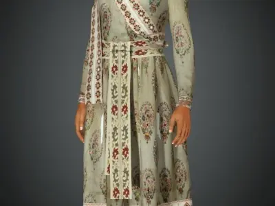 Indian King Cloth ware Low-poly 3D model