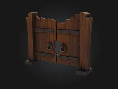 Medieval Gate Design  3D model