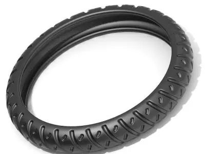 Classic Bike Tyre 3D print model
