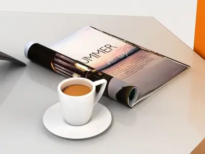 Contemporary Side Table 10 3D model