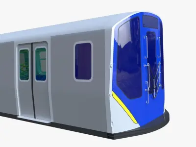 NYC subway car R211 3D model
