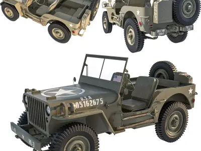Jeep Willys MP 1942 3D model