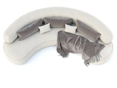 Jenifer restaurant sofa JR18  3D model